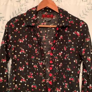Free people floral shirt dress